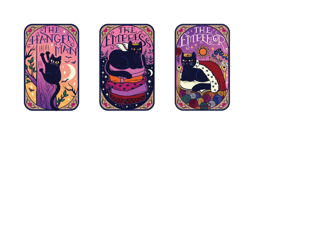 Cart Tarot Sticker pack