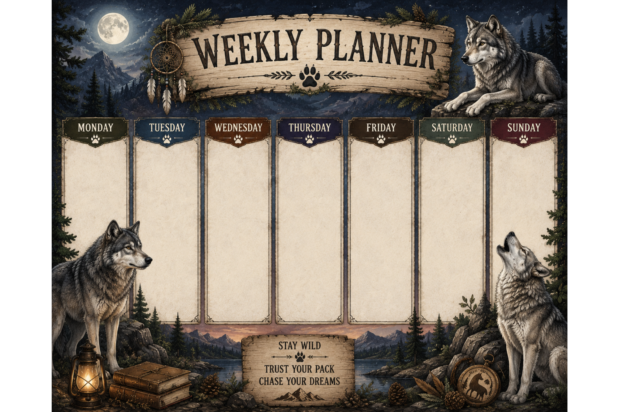 Wolf Weekly Planner