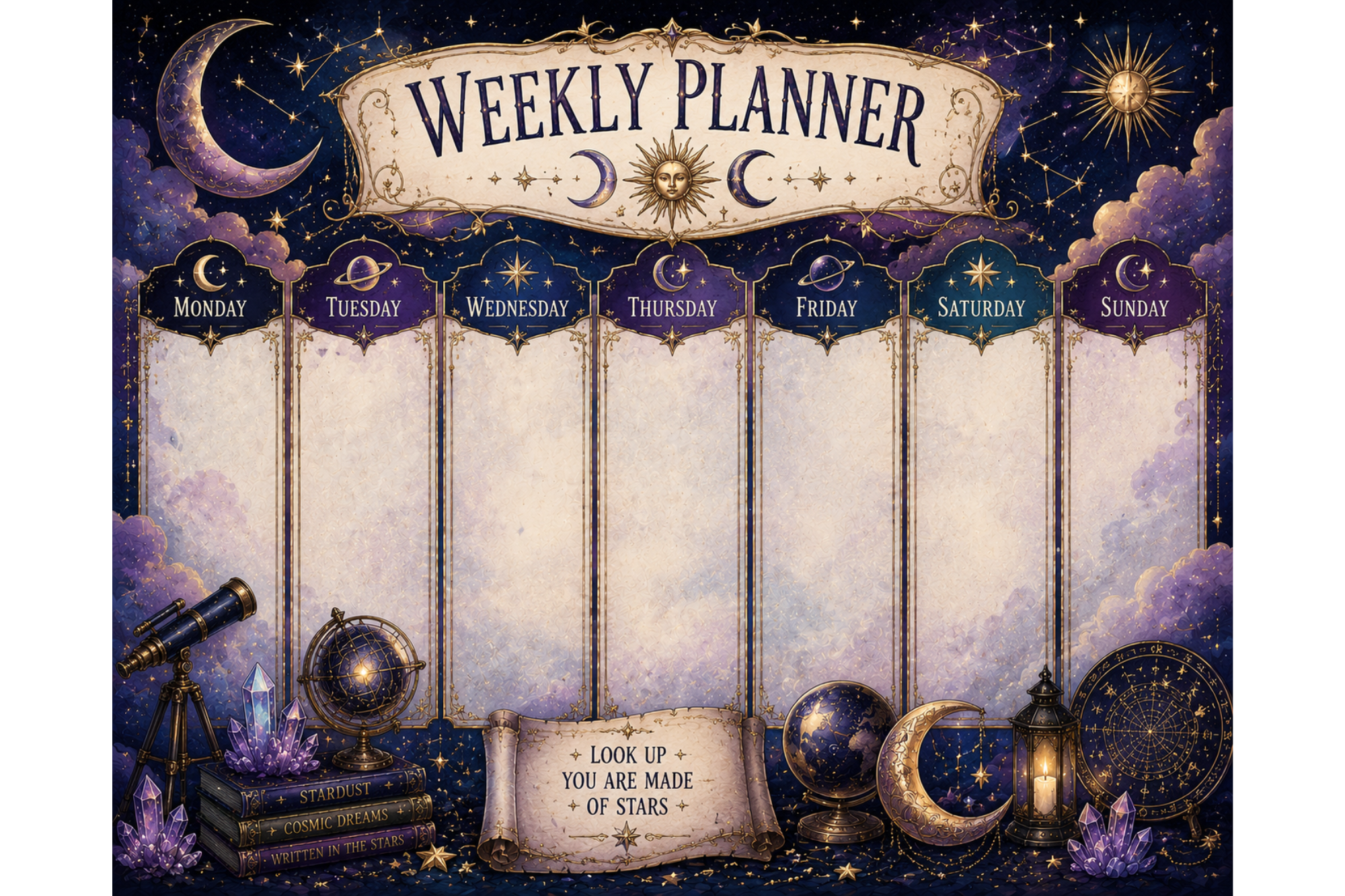 Celestial Weekly Planner