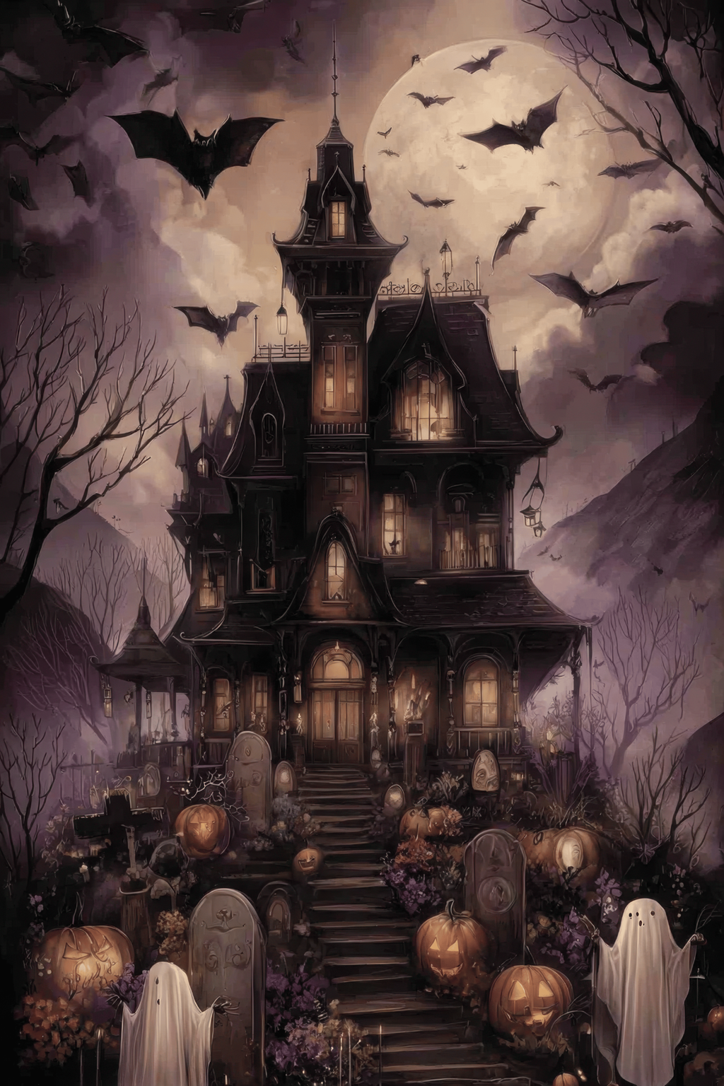 Vintage Halloween Witchy Cardstock Prints
