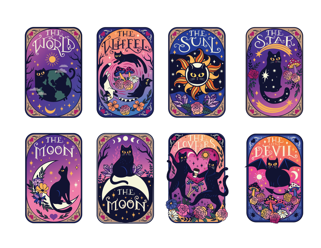 Cart Tarot Sticker pack