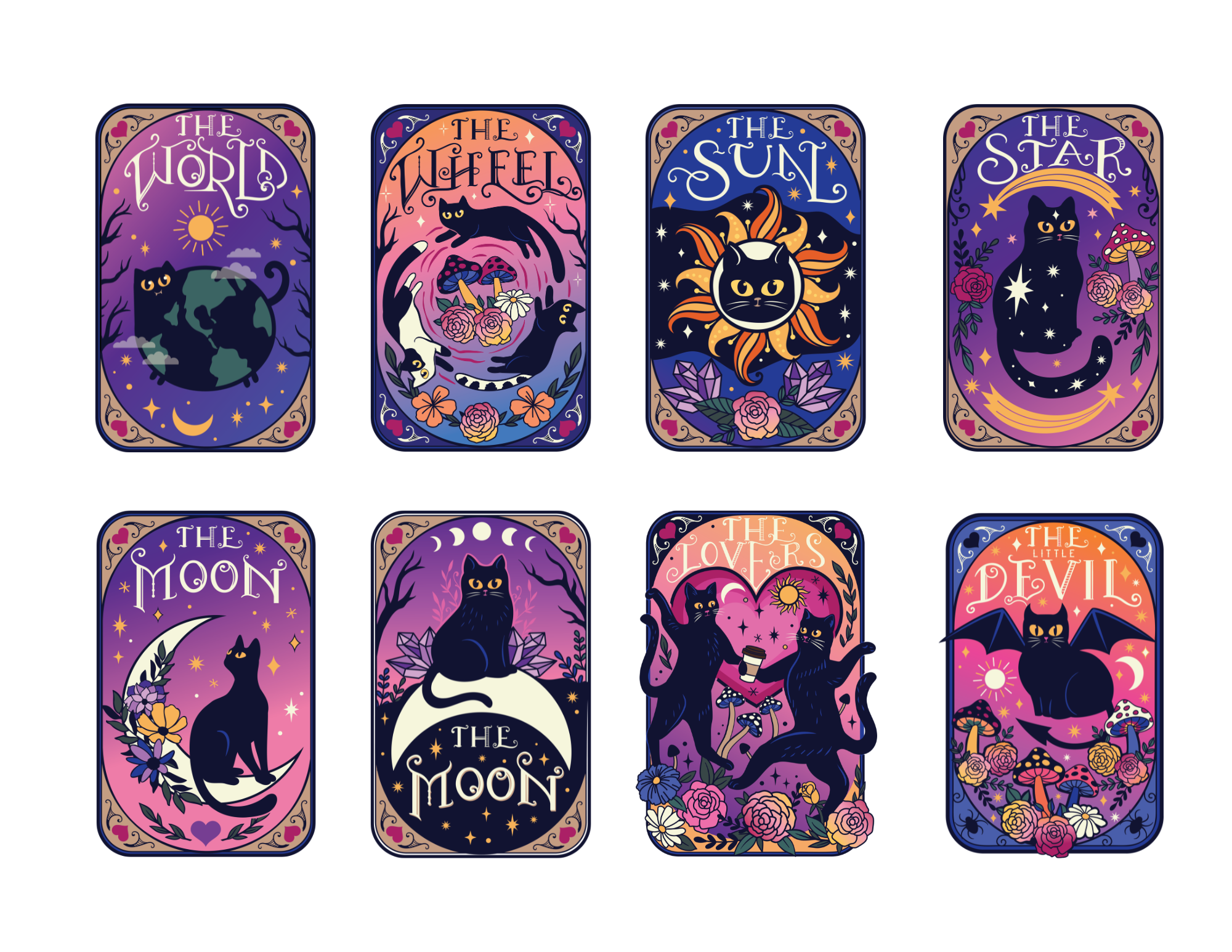 Cart Tarot Sticker pack