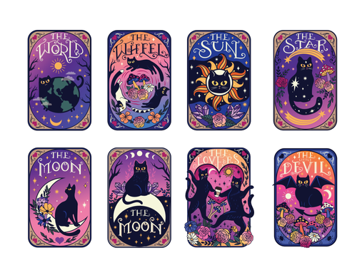 Cart Tarot Sticker pack
