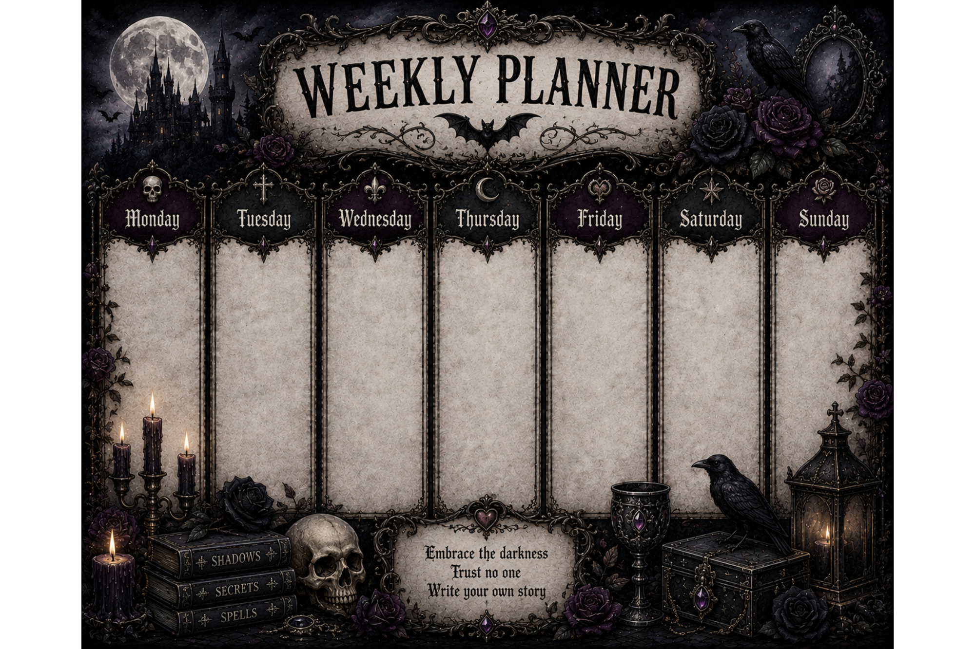 Gothic Weekly Planner