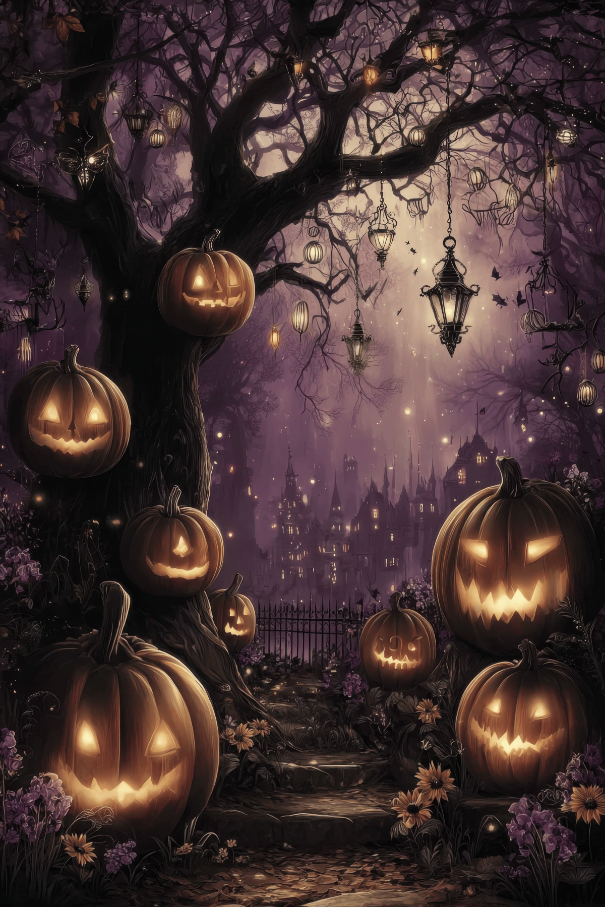 Vintage Halloween Witchy Cardstock Prints