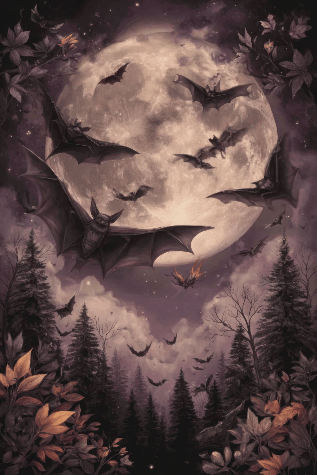 Vintage Halloween Witchy Cardstock Prints