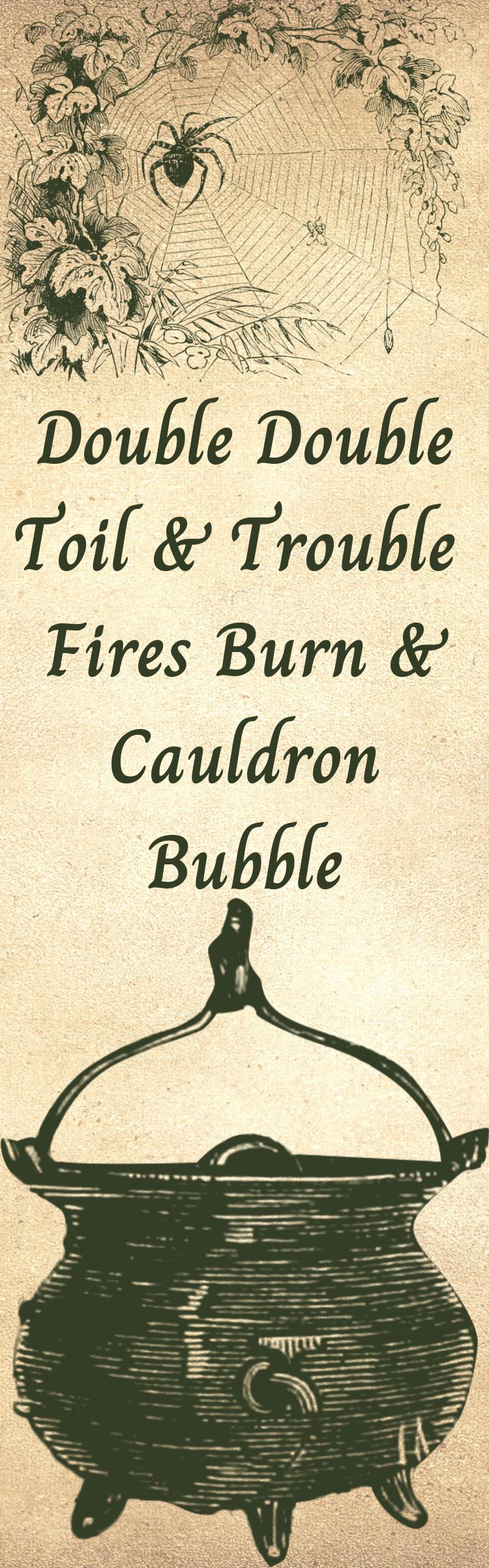 Vintage-style advertisement with a cauldron and text on a beige background
