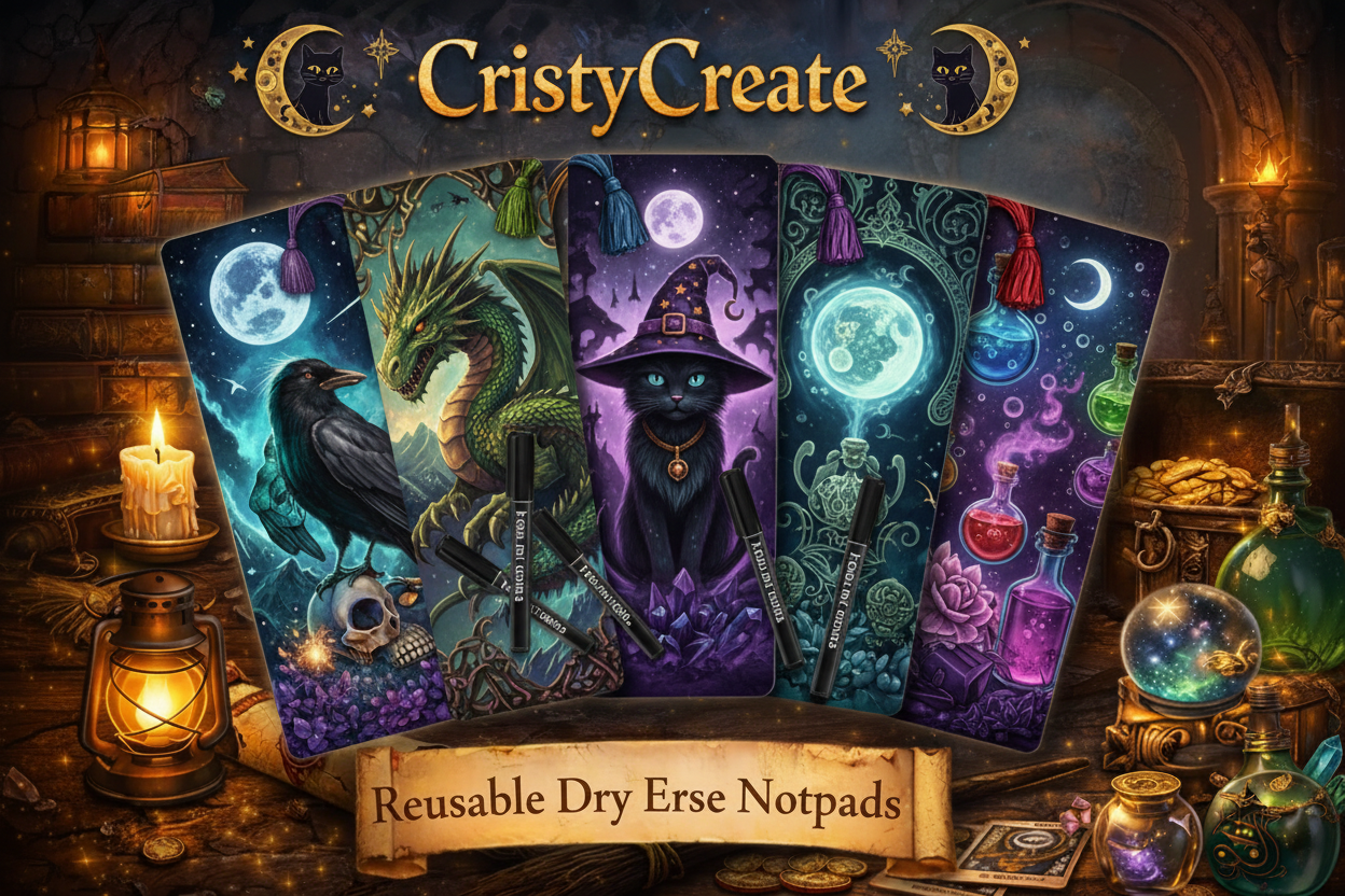 CristyCreate Reusable Dry Erase Notepads Collection
