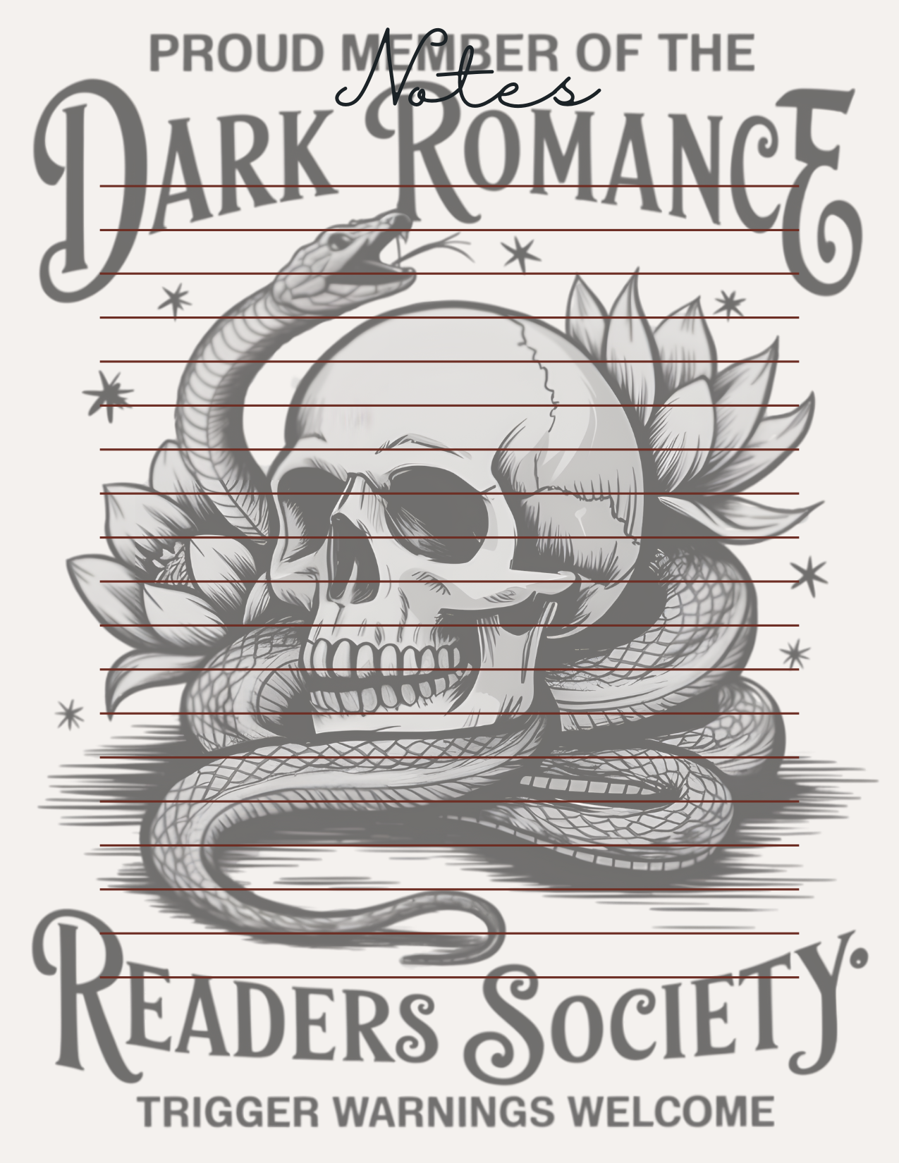 Dark Romance Series Notepads