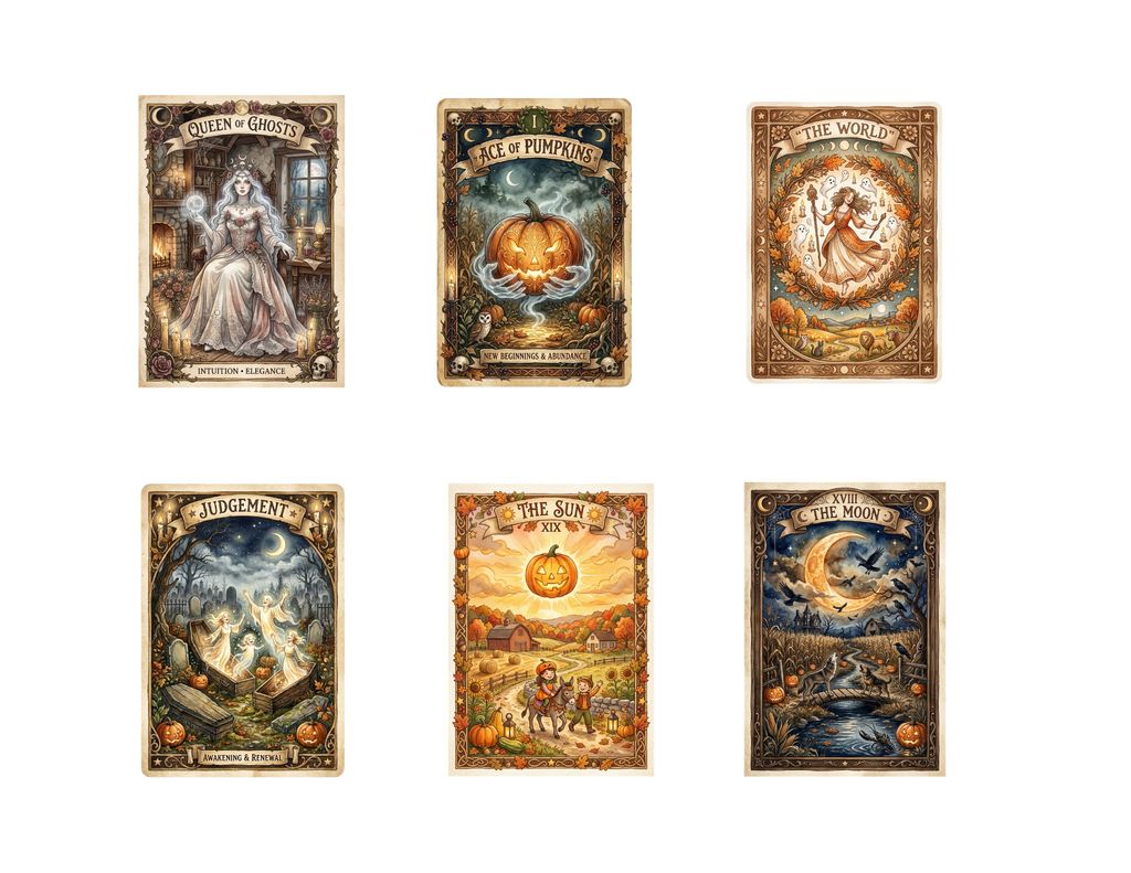 Halloween Tarot Stickers Pack