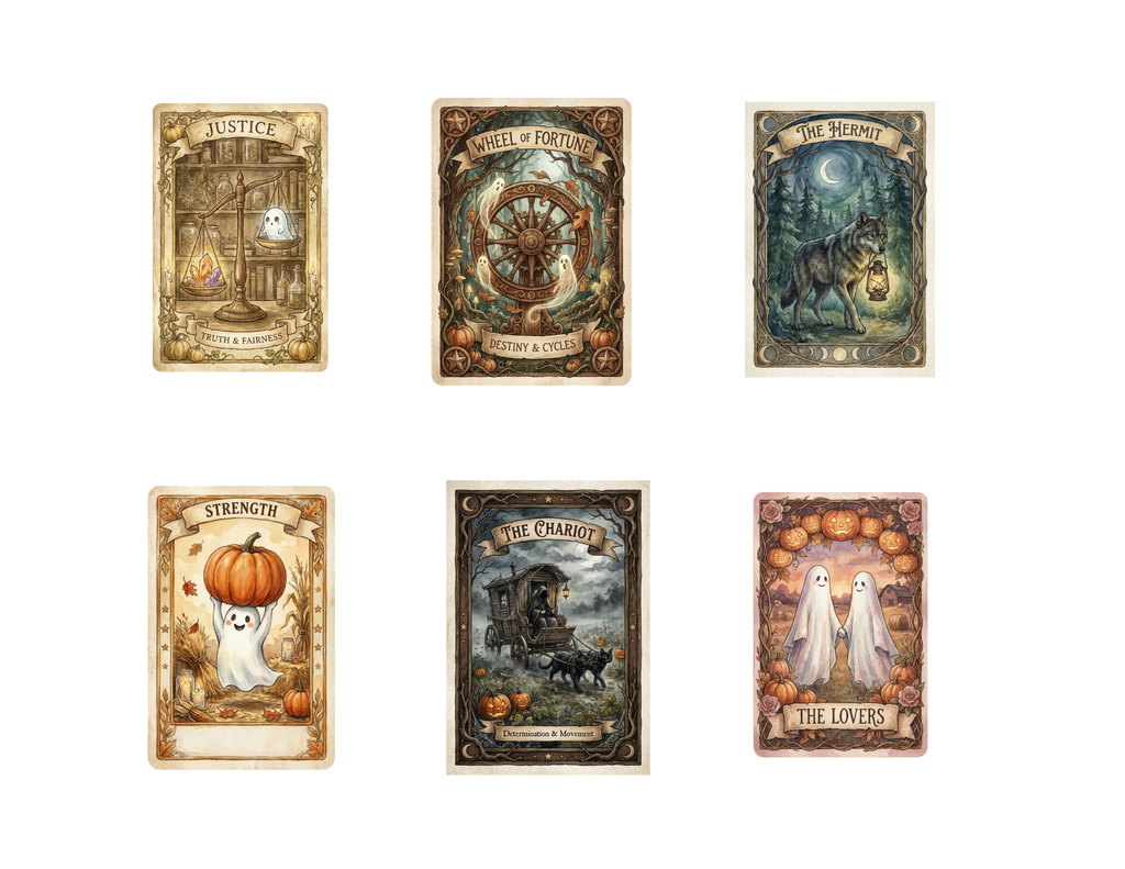 Halloween Tarot Stickers Pack