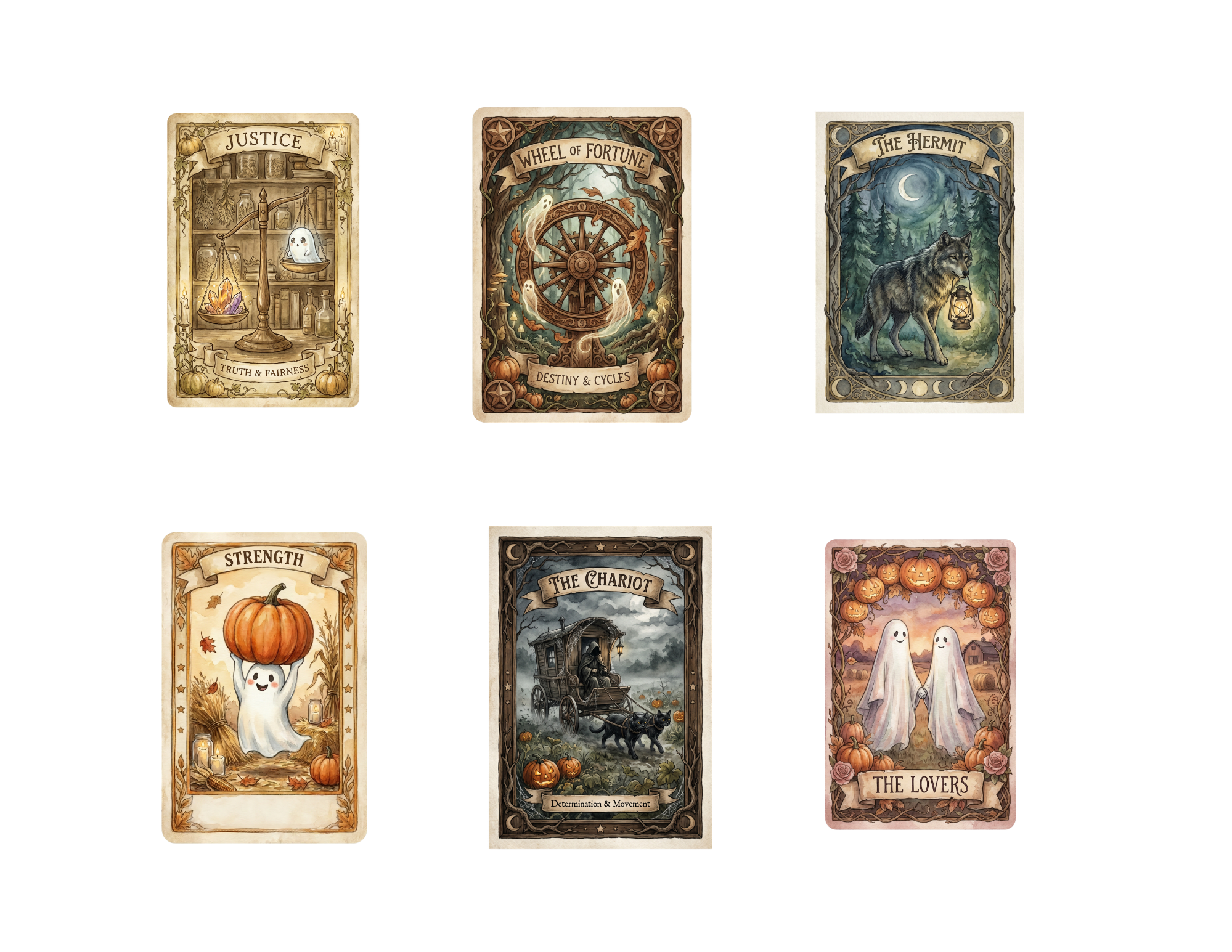Halloween Tarot Stickers Pack