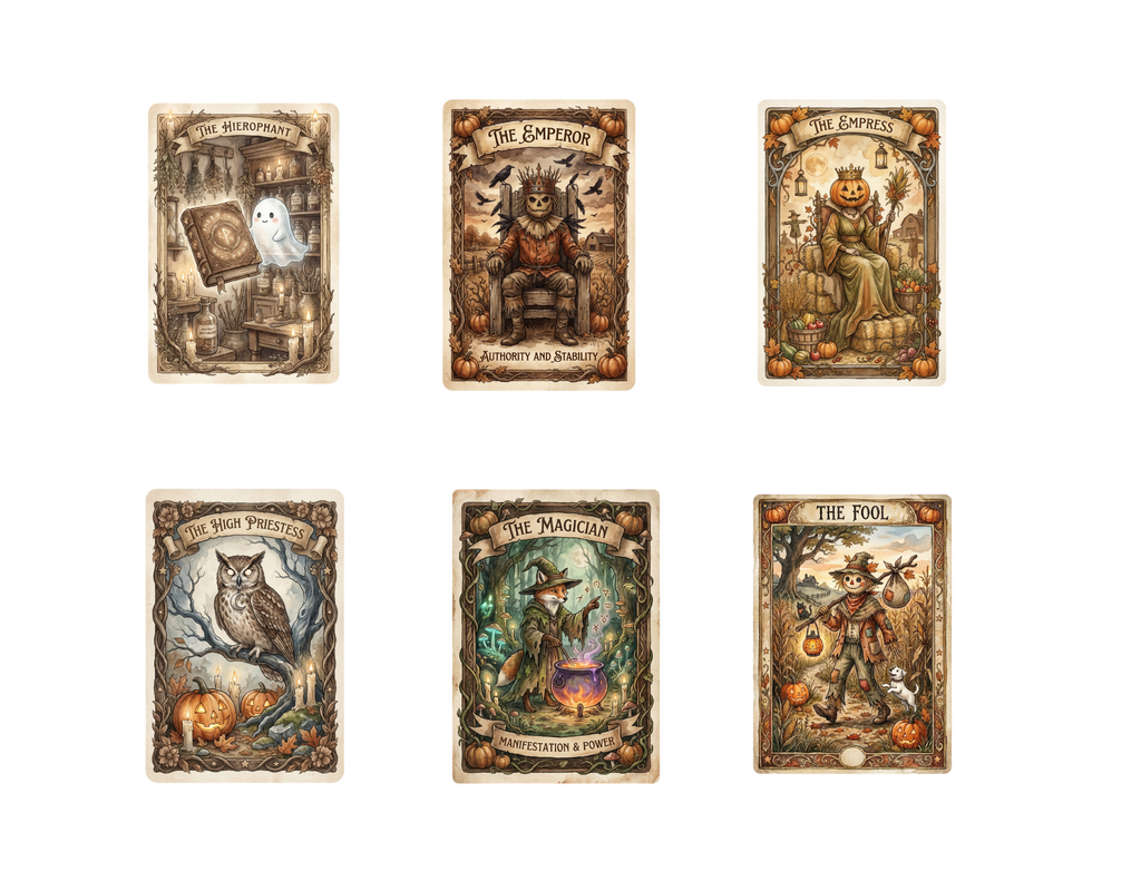 Halloween Tarot Stickers Pack