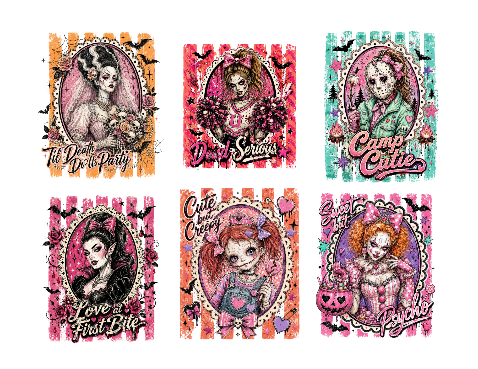 Halloween Gals Stickers