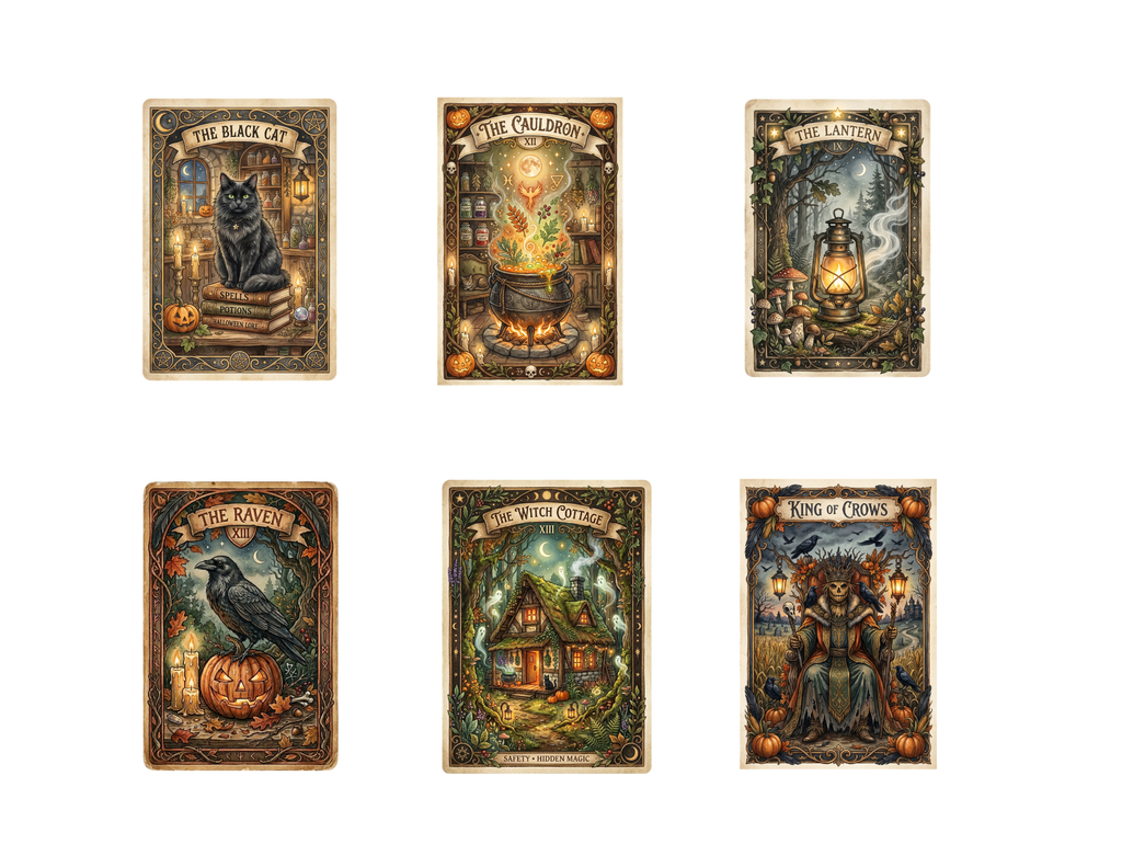 Halloween Tarot Stickers Pack