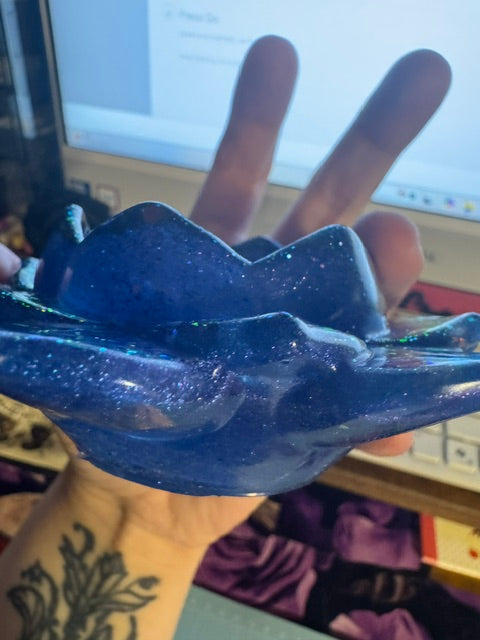 Resin Handmade Lotus Flower Tea Light Candle Holder
