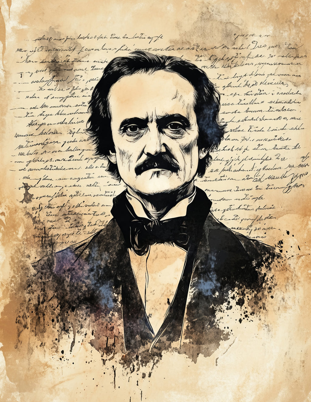 Edgar Allan Poe Junk journal papers