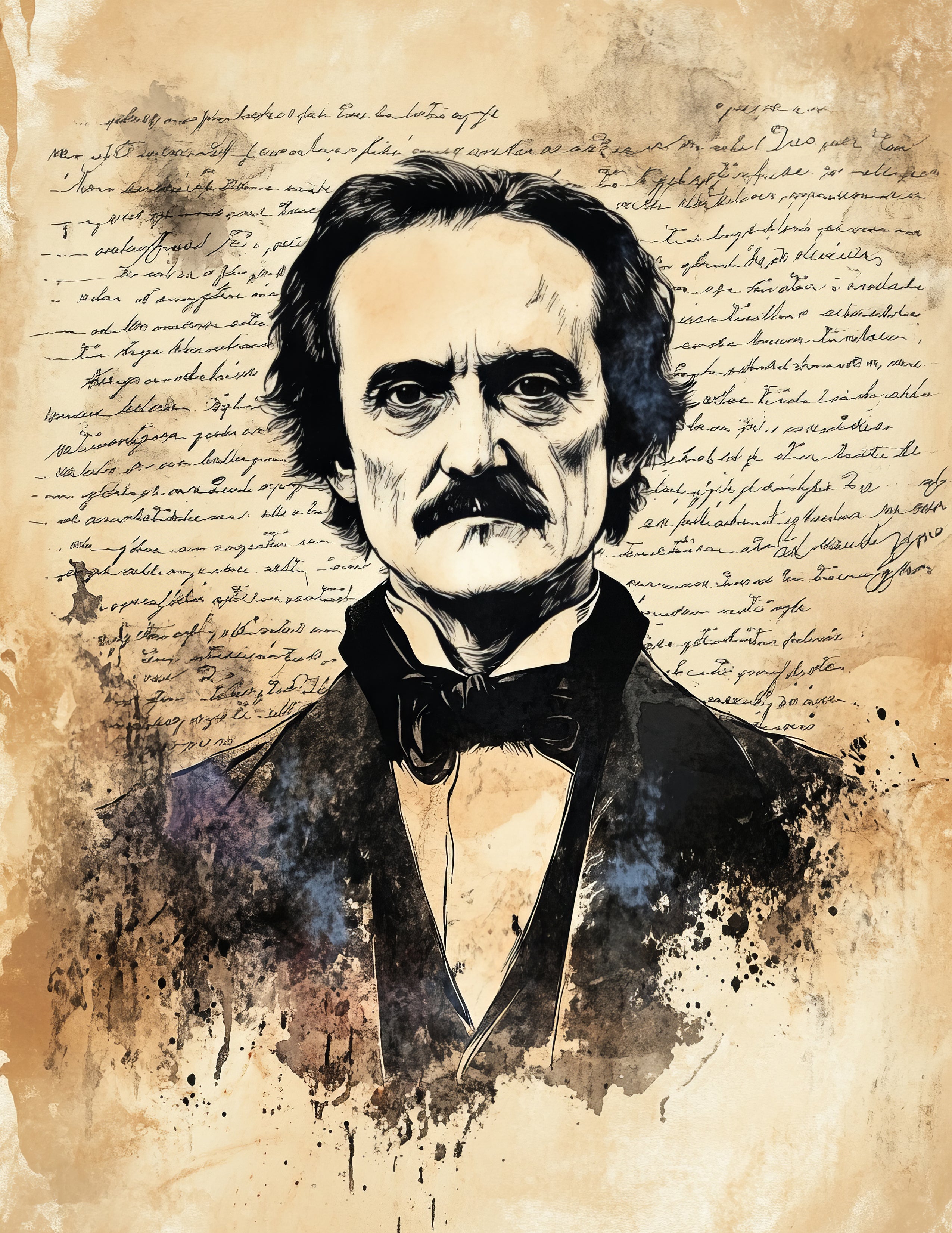 Edgar Allan Poe Junk journal papers