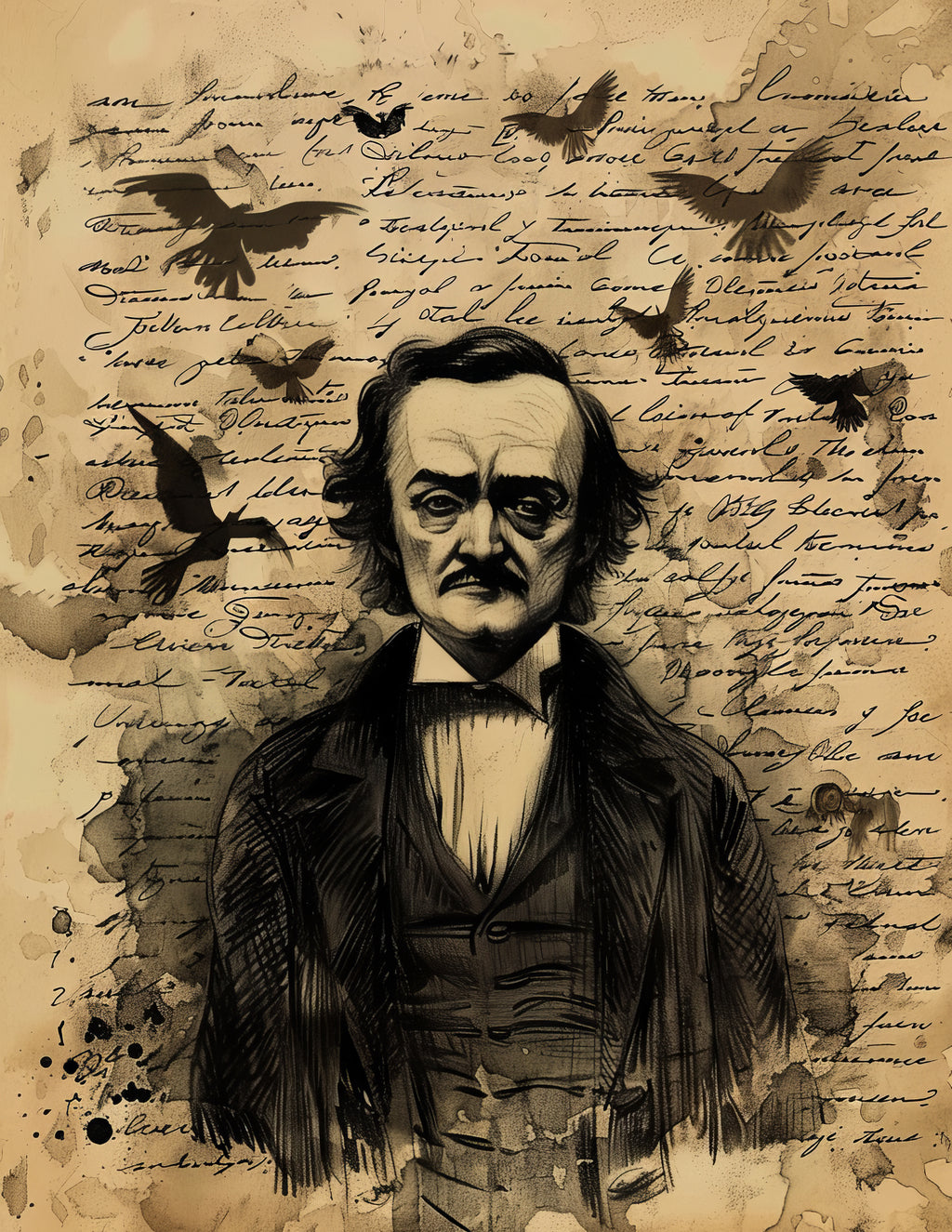 Edgar Allan Poe Junk journal papers