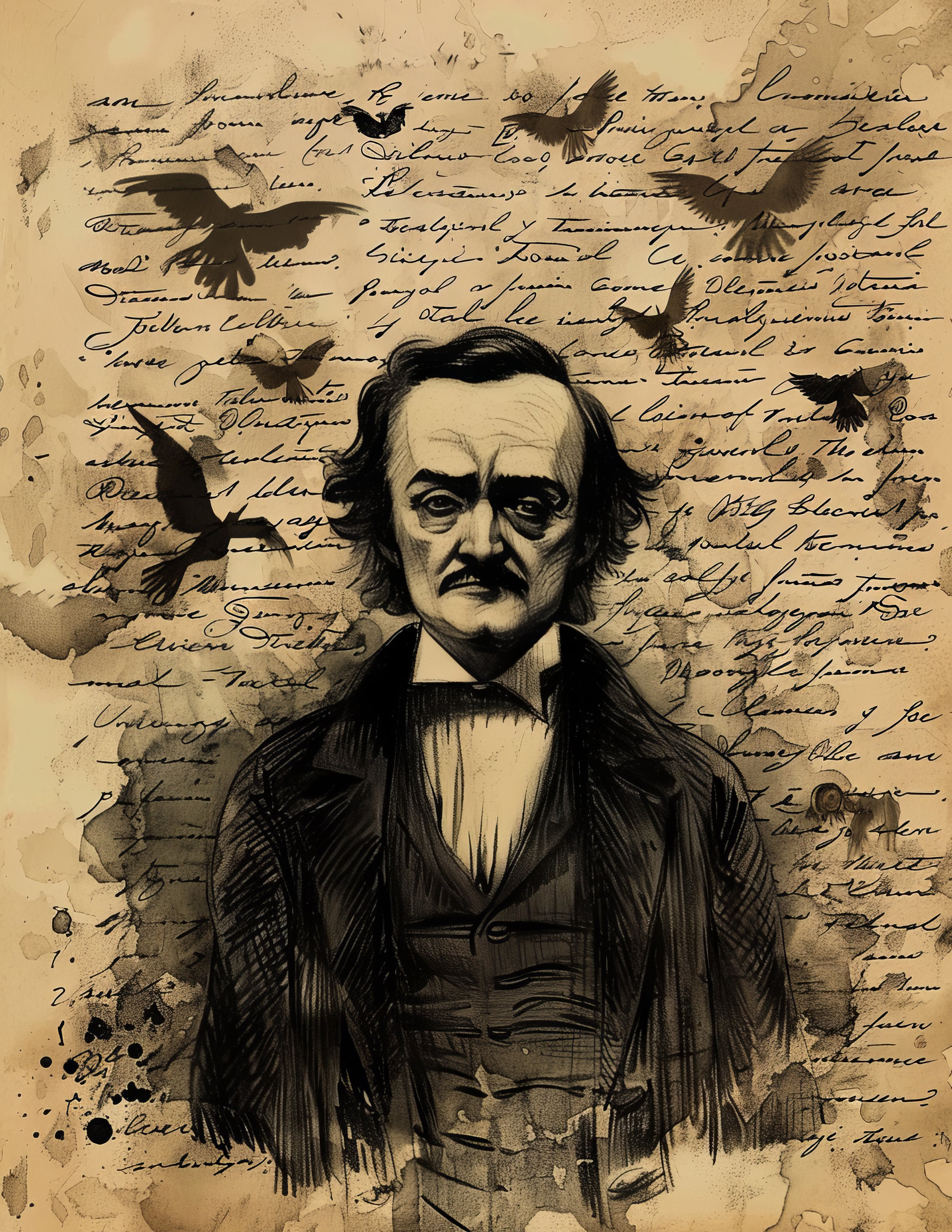 Edgar Allan Poe Junk journal papers