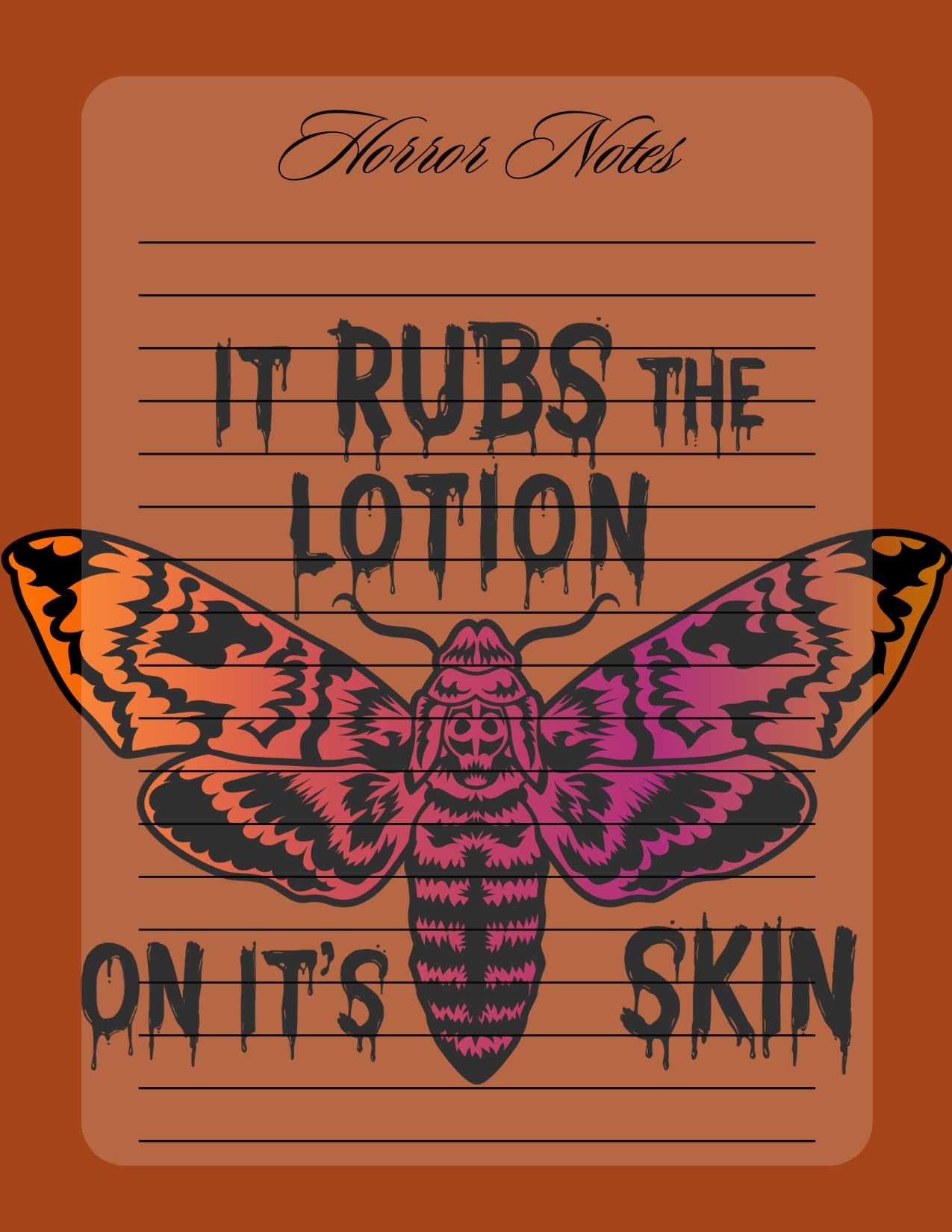 It rubs the lotion on its skin