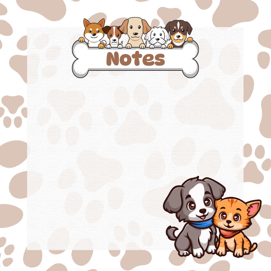 Doggy sticky note pads