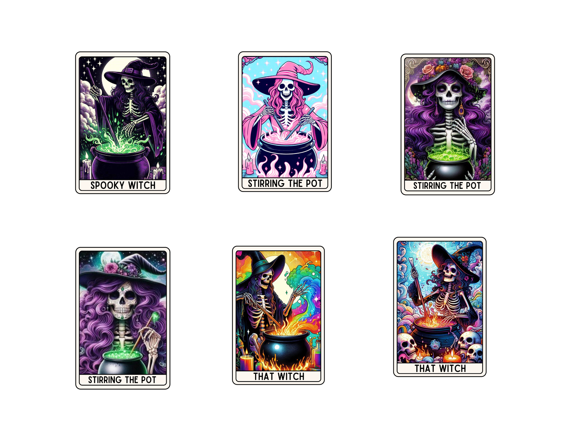 Witch Tarot Stickers