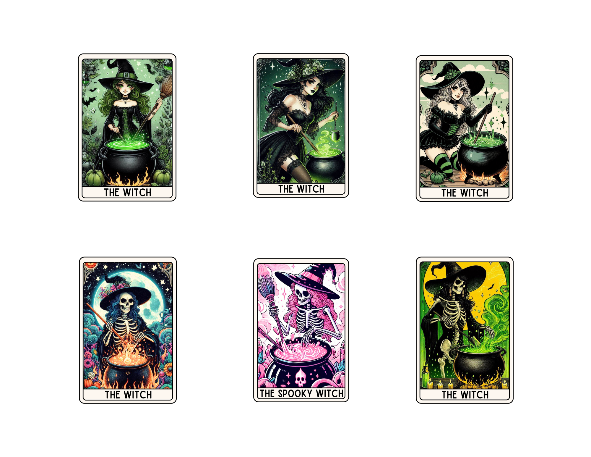 Witch Tarot Stickers