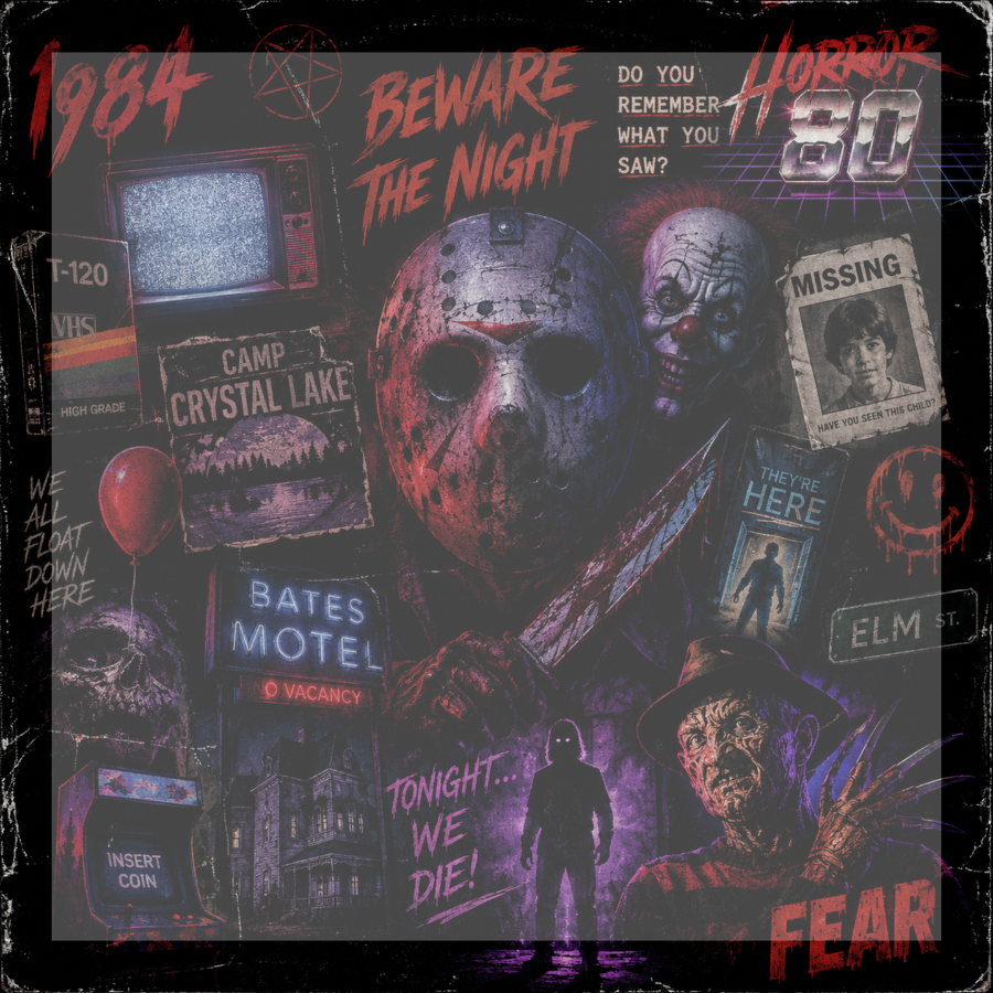 horror 1980's sticky notes 2